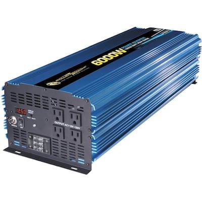 12 Volt DC to AC 6000-Watt Power Inverter
