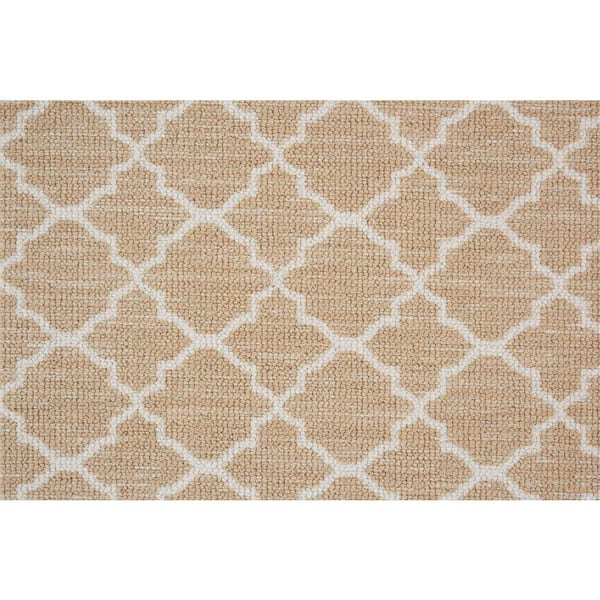 Verandah Camel Custom Area Rug with Pad