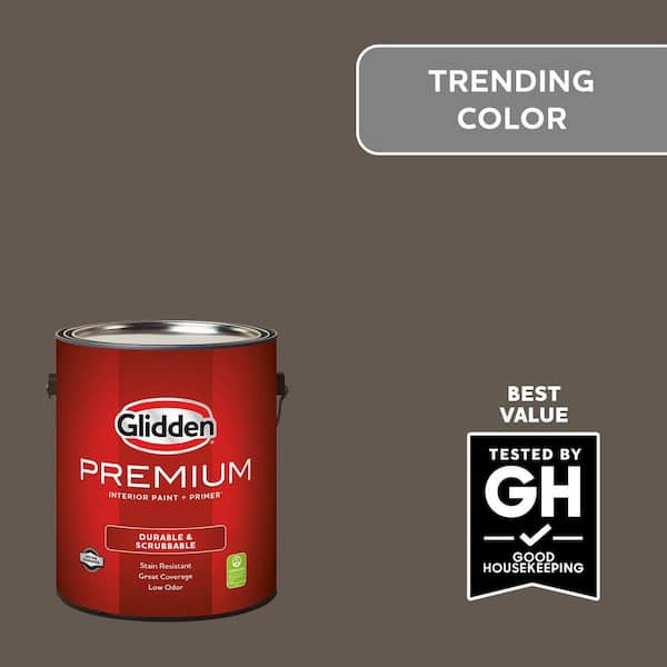 Glidden Premium 1 gal. PPG1019-7 Intrigue Flat Interior Latex Paint