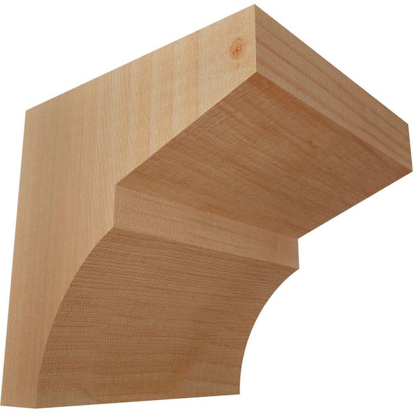 Ekena Millwork 5-1/2 in. x 6 in. x 6 in. Douglas Fir Monterey Smooth Corbel