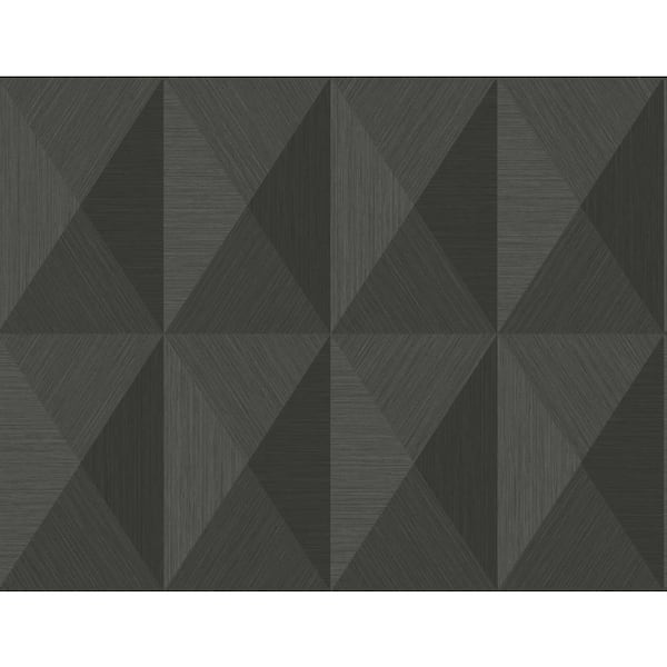 Seabrook Designs 60.75 sq. ft. Ash Pinnacle Embossed Vinyl Unpasted Wallpaper Roll