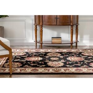 Timeless Abbasi Black Traditional 10 ft. 11 in. x 15 ft. Area Rug