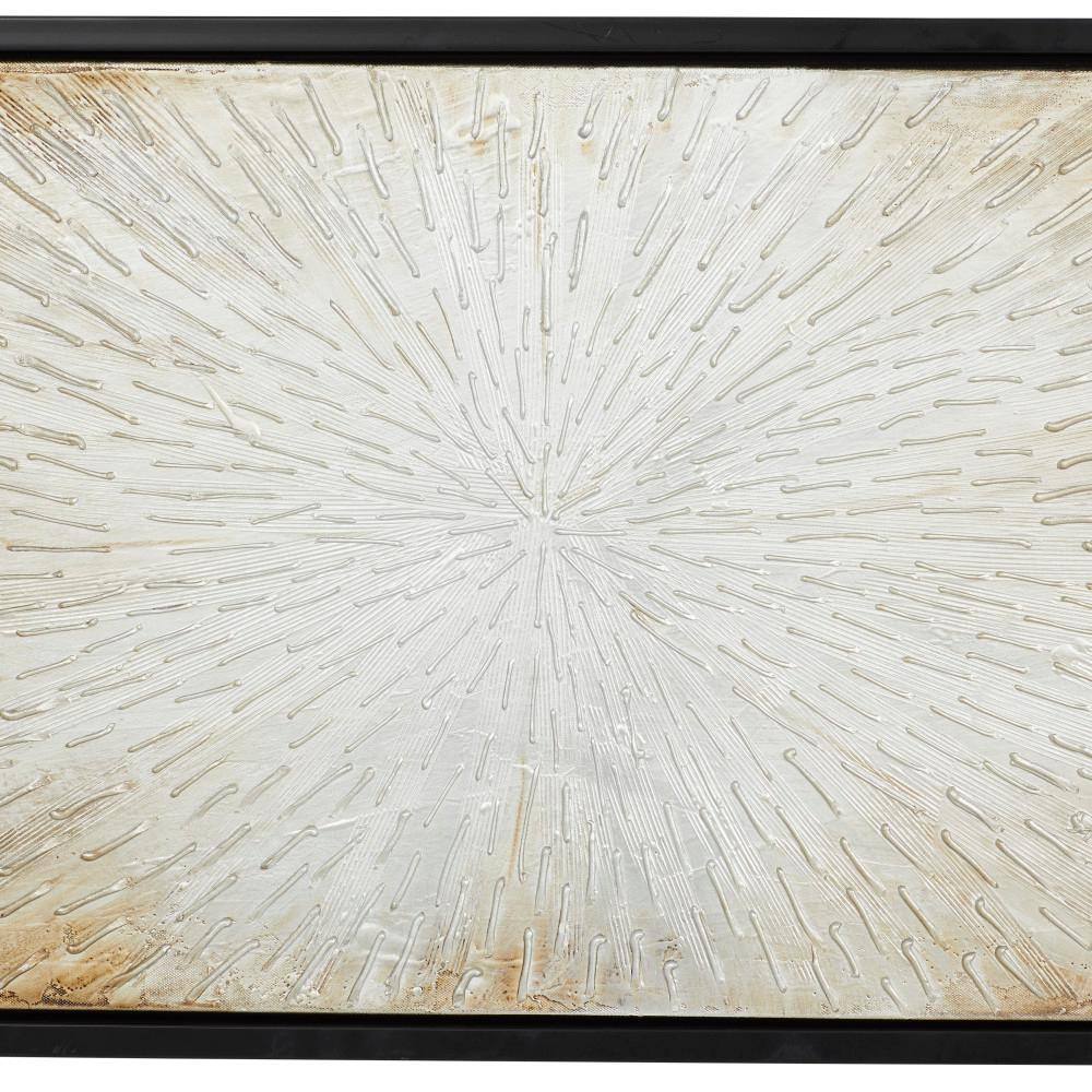 73" x 22" Brown Radial Starburst Canvas Wall Art
