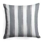 Caravan Grey Square Outdoor Throw Pillow