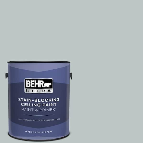1 gal. #PPU12-10 Misty Morn Ceiling Flat Interior Paint & Primer