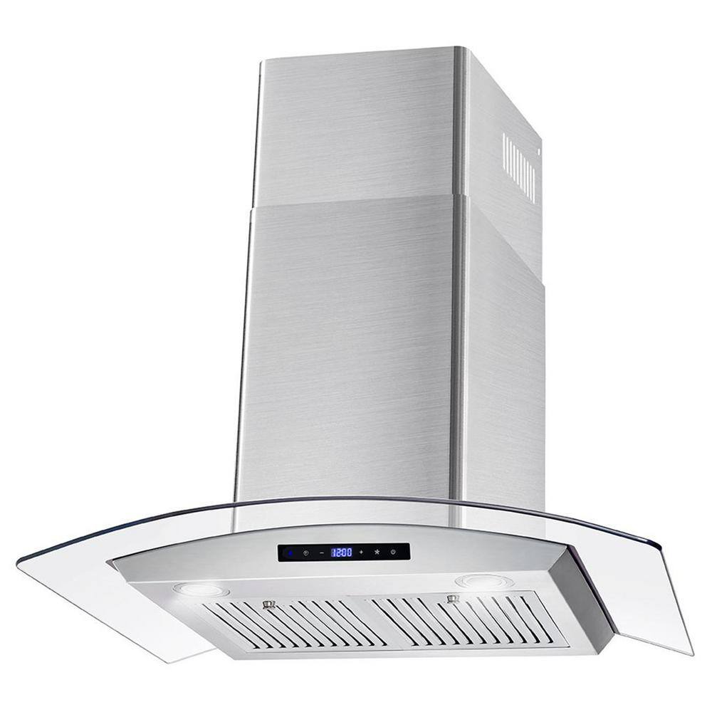 30-Inch Stainless Steel Wall Mount Range Hood with Touch Controls