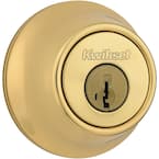 660 Polished Brass Single Cylinder Deadbolt Featuring SmartKey Security with Microban Antimicrobial Technology