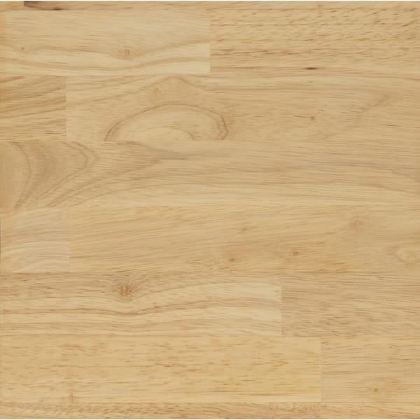 MSI 6 ft. L x 25 in. D x 1.5 in. T Unfinished Hevea Butcher Block Island Countertop in Pre Stain Beach Blonde Eased Edge