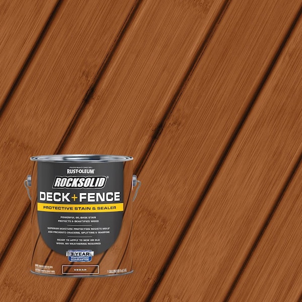 1 gal. Cedar Deck and Fence Exterior Wood Stain (Case of 2)