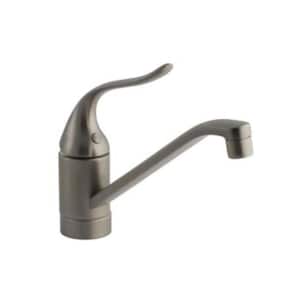 Coralais Single-Handle Standard Kitchen Faucet with 8-1/2 in. Spout and Lever Handle in Vibrant Brushed Nickel