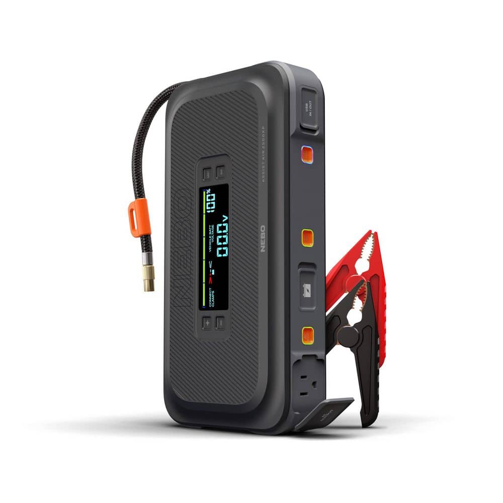 NEBO Assist Air 2500 Amps Jump Starter with Power Bank, Emergency