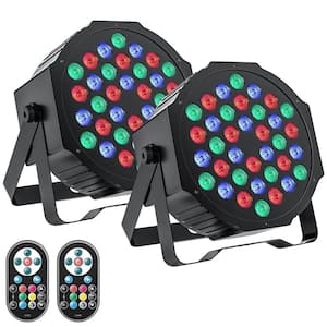 RGB 36 LED Par Lights DJ Stage Light Corded with Sound Activated Remote Control DJ Uplighting Stage Lighting