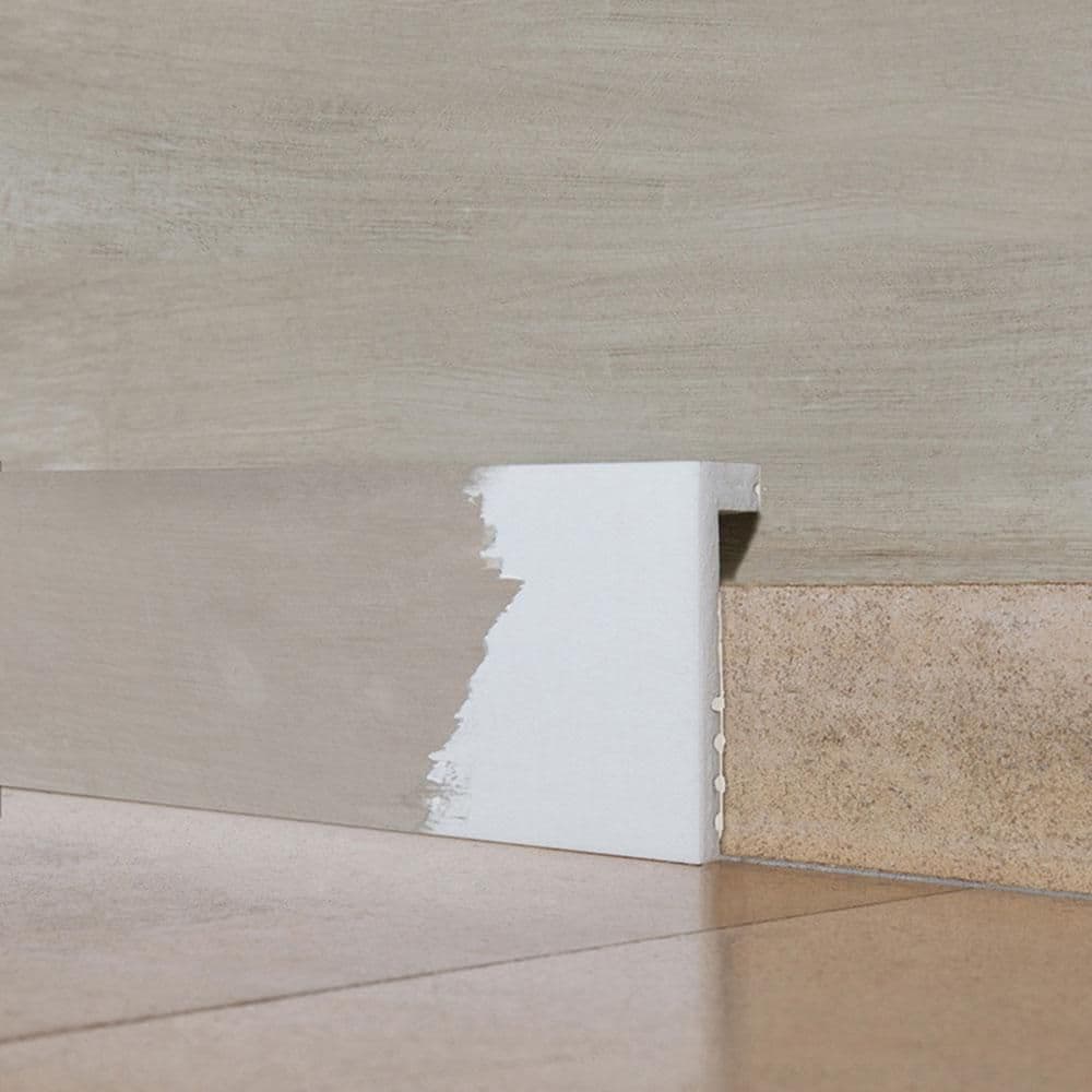 Primed White Polystyrene Baseboard Moulding Set of 20