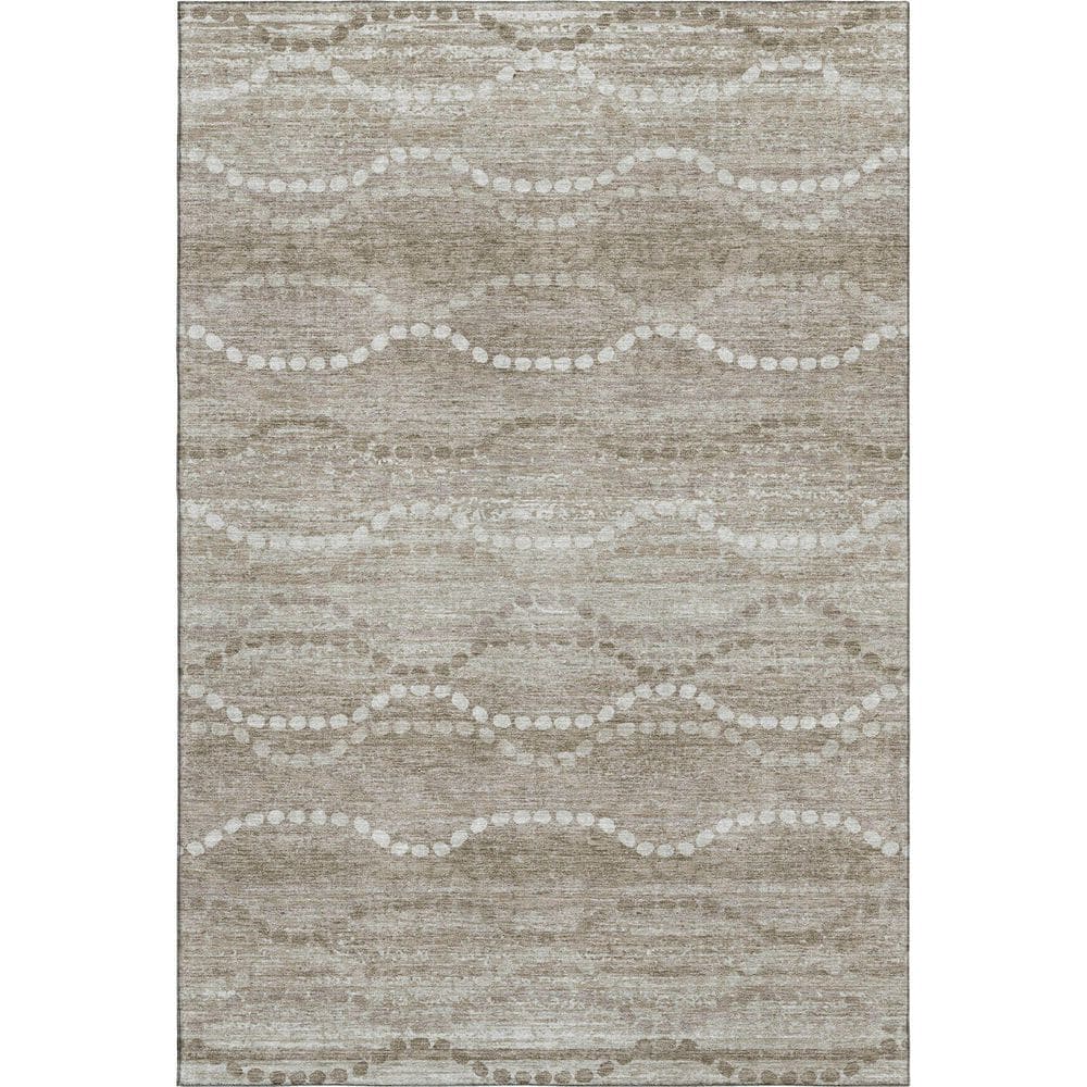 Mayfield Premium Machine Washable Abstract AMF2030 Khaki 3 ft. x 5 ft. Area Rug price history on PriceWatchPro