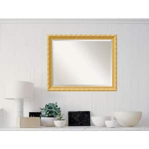 Medium Rectangle Antique Gold Casual Mirror (25.88 in. H x 31.88 in. W)