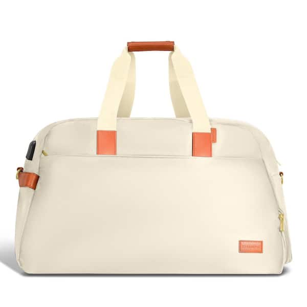 CHAMPS The Weekender 21 in. Ivory USB-Charging Water-Resistant