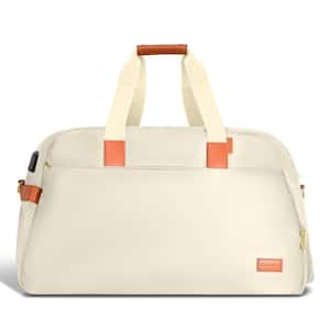 The Weekender 21 in. Ivory USB-Charging Water-Resistant Duffle Bag