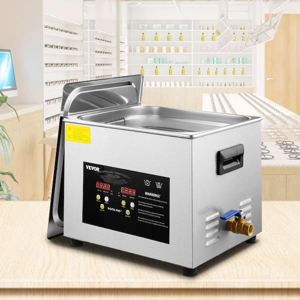 Ultrasonic Machine 15L with Heater Ultrasonic Professional Digital Ultrasonic Cleaneing for Jewelry Glass Upgraded