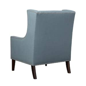 Weston Blue Wingback Chair