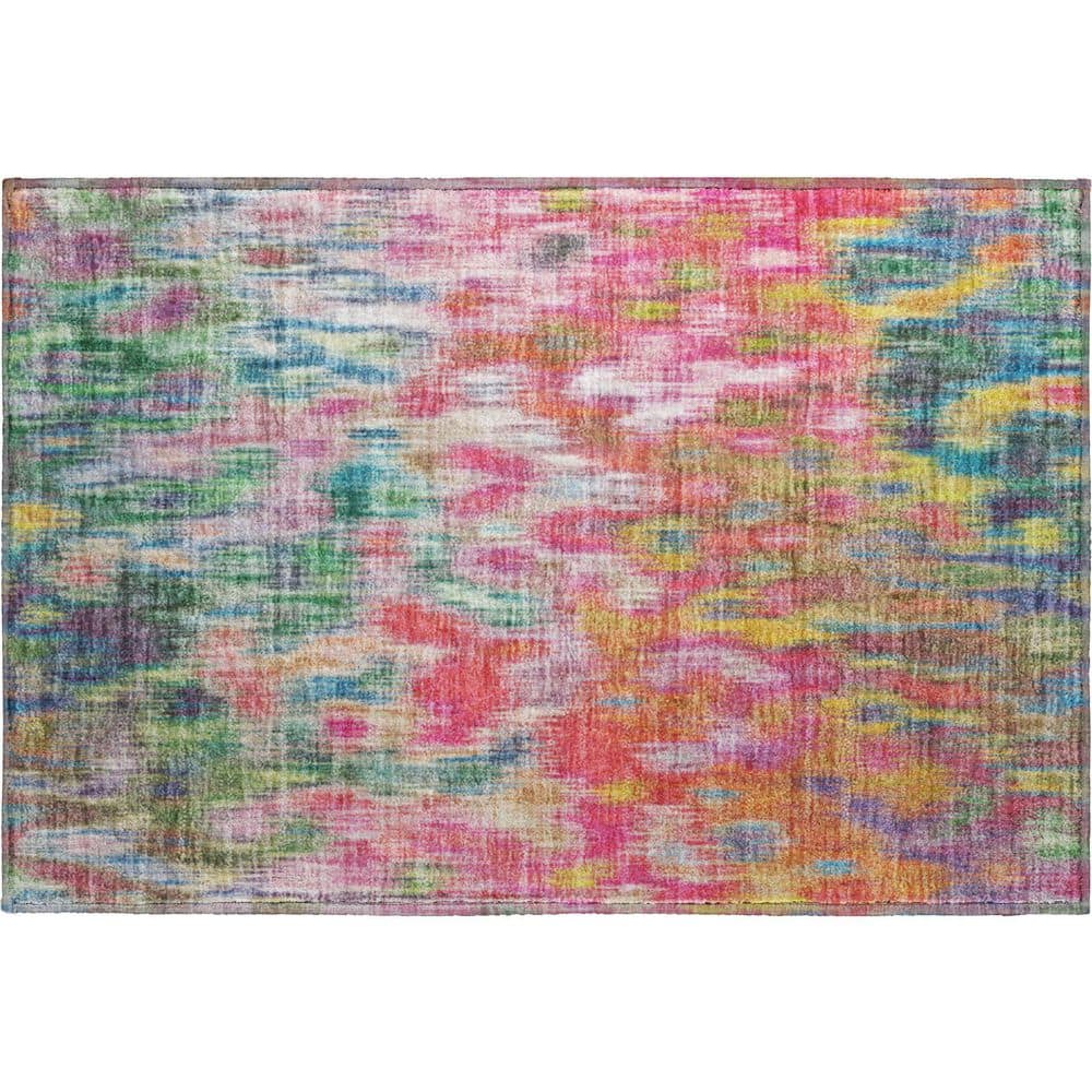 Mayfield Premium Machine Washable Abstract AMF2129 Pink 2 ft. x 3 ft. Accent Rug price history on PriceWatchPro