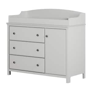 Cotton Candy 3-Drawer Soft Gray Changing Table