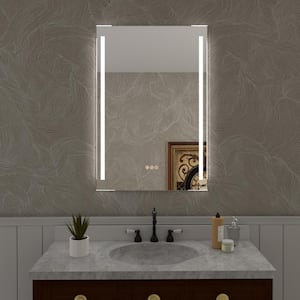 Spring 24 in. W x 36 in. H Rectangular Frameless LED Wall Bathroom Vanity Mirror