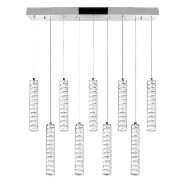 Celina LED Chandelier With Chrome Finish