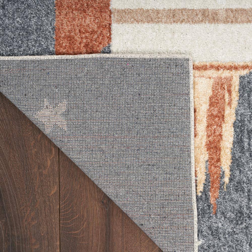 Sky Blue Rectangular Kids Rug with Rocket Design, 2'2" x 4'