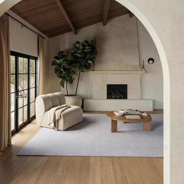 Maru Wool Silver 4 ft. x 6 ft. Indoor Area Rug