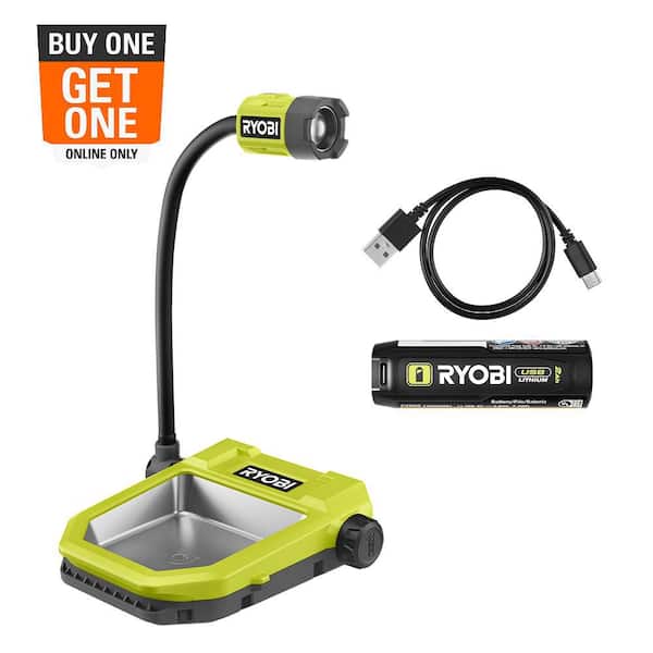 USB Lithium Cordless LED Magnetic Tray Kit with 2.0 Ah USB Lithium Battery and Charging Cable