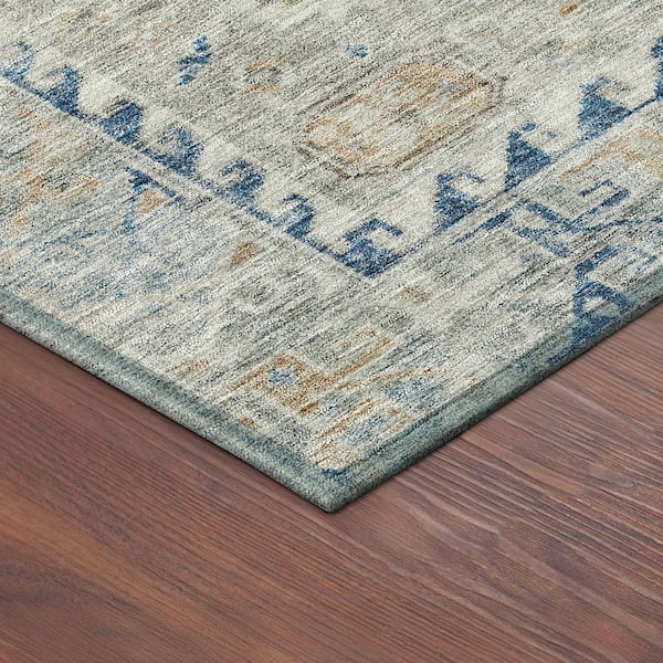 Chantille Machine Washable Indoor/Outdoor Abstract ACN2357 Linen 2 ft. x 3 ft. Accent Rug