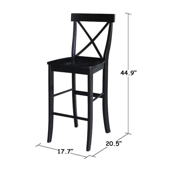 Black x 2025 back counter stools