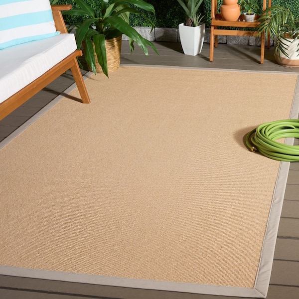 Napa Faux Sisal 2 ft. x 3 ft. Maize/Beige Solid Color Area Rug