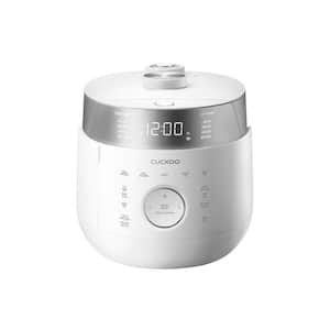 20-Cup (Cooked) White Induction Heating Twin Pressure Rice Cooker w/Nonstick Inner Pot, 25 Menu Modes, Auto Clean