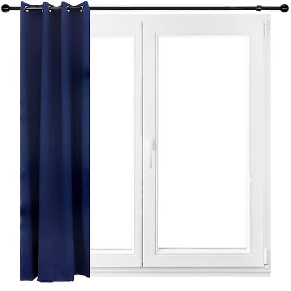 Sunnydaze Decor Blue Indoor/Outdoor 52 x 108 in (1.32 x 2.74 m) Blackout Curtain Panel with Grommet Top