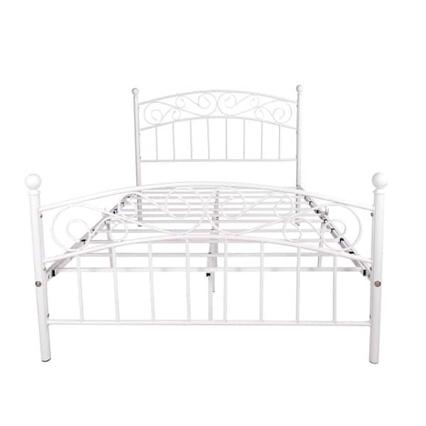 ATHMILE 54 in. W Black Non-upholstered Wood Frame Full Four Poster Bed