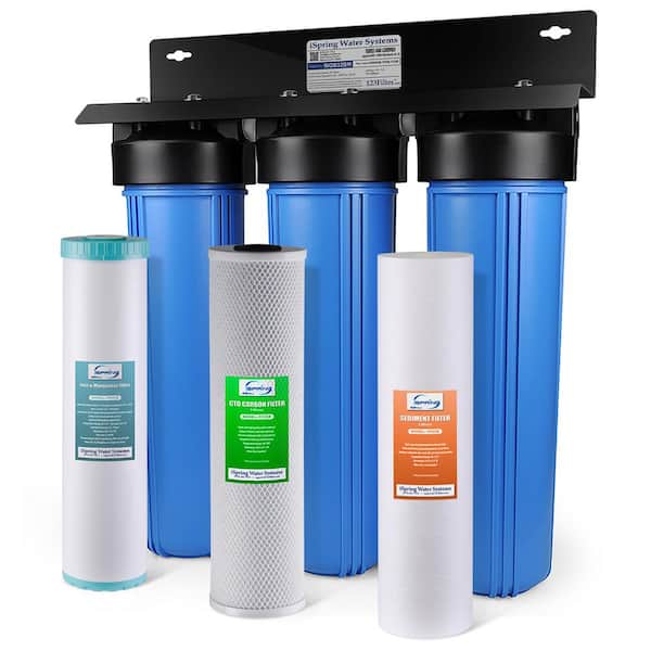 ISPRING 3-Stage Whole House Iron and Manganese Reducing Water Filtration System