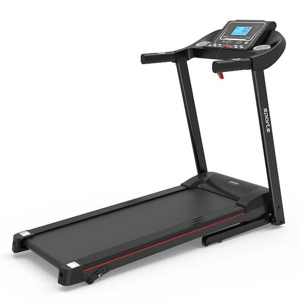 2.5 HP 8 MPH Quiet Portable Folding Electric Treadmill with Incline, 5 in. LCD Screen, Bluetooth Music and APP Control