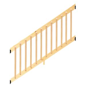 6 ft. Southern Yellow Pine Stair Rail Kit with B2E Balusters