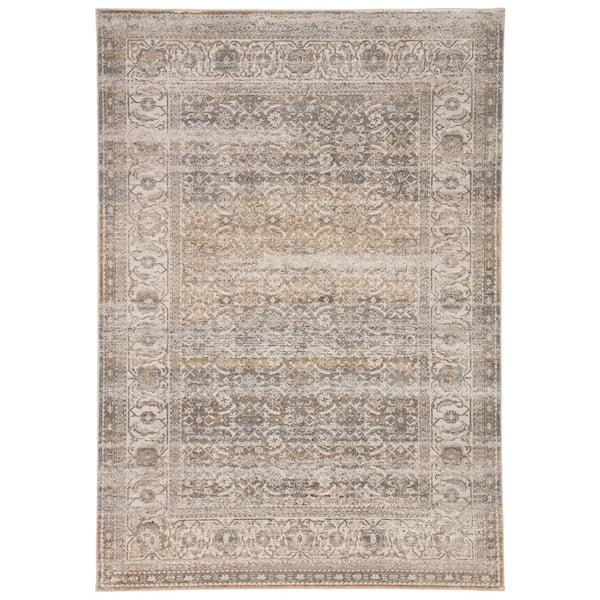 Jaipur Living Ilias Gray/Tan 5 ft. x 7 ft. 6 in. Oriental Area Rug