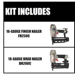 Pneumatic 16-Gauge 2-1/2 in. Nailer Kit and Pneumatic 18-Gauge Brad Nailer Kit