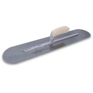 20 in. x 5 in. Finishing Trl-Fully Rounded Curved Wood Handle Trowel