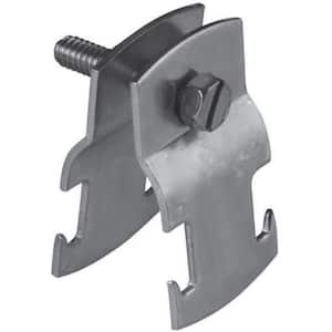 1 in. Universal Clamp for Strut Channel Accessory in Silver