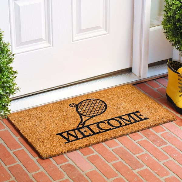Tennis Welcome Doormat, 17" x 29"