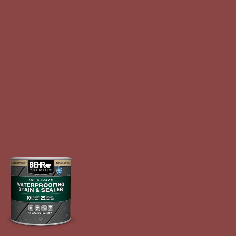 8 oz. #PPU1-10 Forbidden Red Solid Color Waterproofing Exterior Wood Stain and Sealer Sample price history on PriceWatchPro