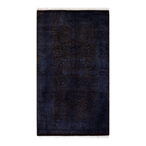 Fine Vibrance, One-of-a-Kind Hand-Knotted Area Rug - Purple, 3 X 5