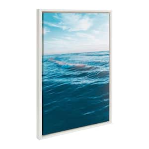 "Beach Ocean Waves Photo" by Stephanie Klatt, 1-Piece Framed Canvas Ocean Art Print, 23 in. x 33 in.