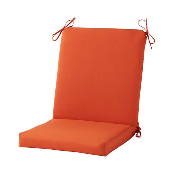 20 in x 19 in Outdoor High Back Chair Pad, Rust