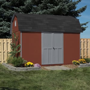 Briarwood Do-It-Yourself 12 ft. x 8 ft. Backyard Barn Style Wood Storage Shed with treated Floor system (96 sq. ft.)