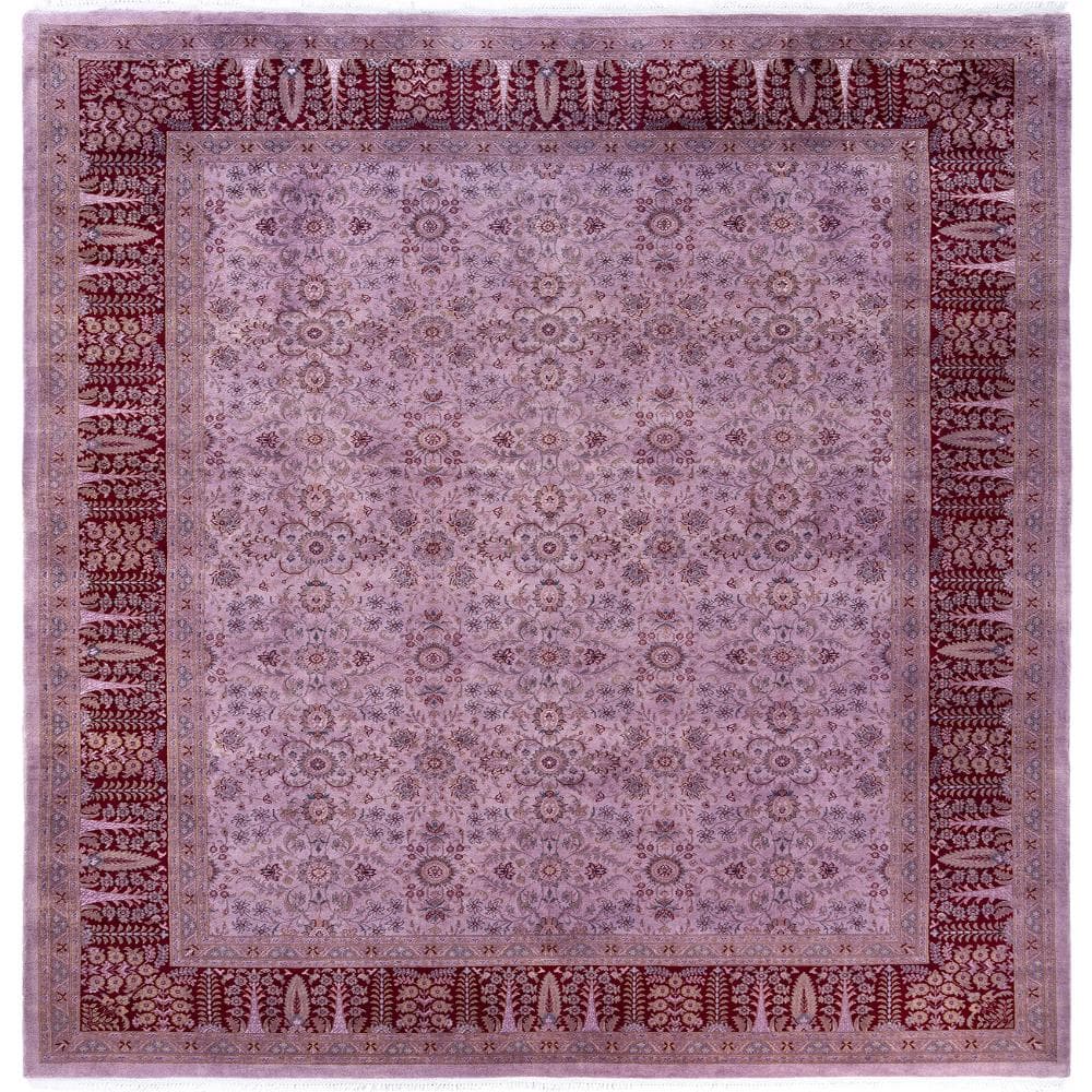 Fine Vibrance Purple 8 X 10 Hand-Knotted Wool Indoor Area Rug price history on PriceWatchPro